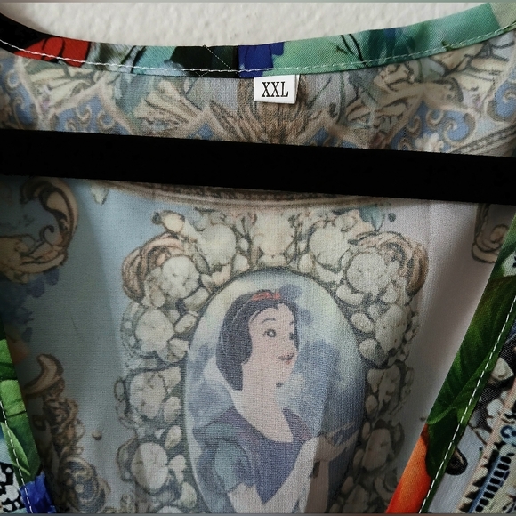 Fairytale SNOW WHITE Long MAXI DRESS Cottagecore Women's PLUS Size XL 2XL - Picture 7 of 10